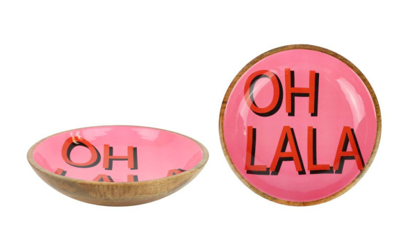 Holzschale OH LA LA