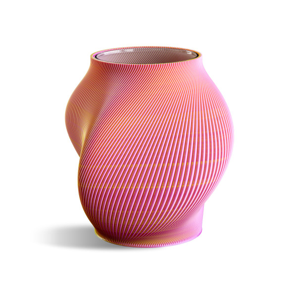 Vase Vint Cotton Candy