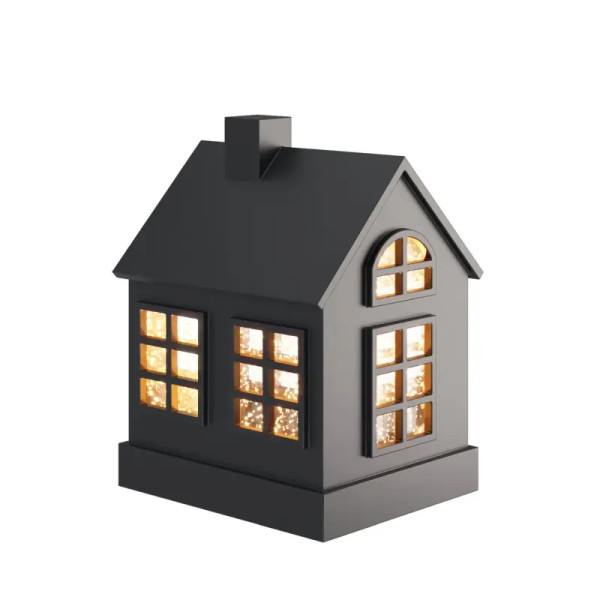 Dekoleuchte Glamor House schwarz