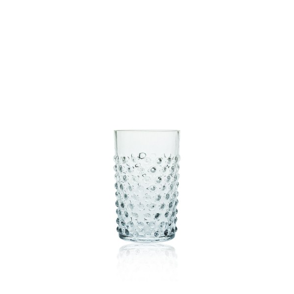 Trinkglas mit Noppenmuster