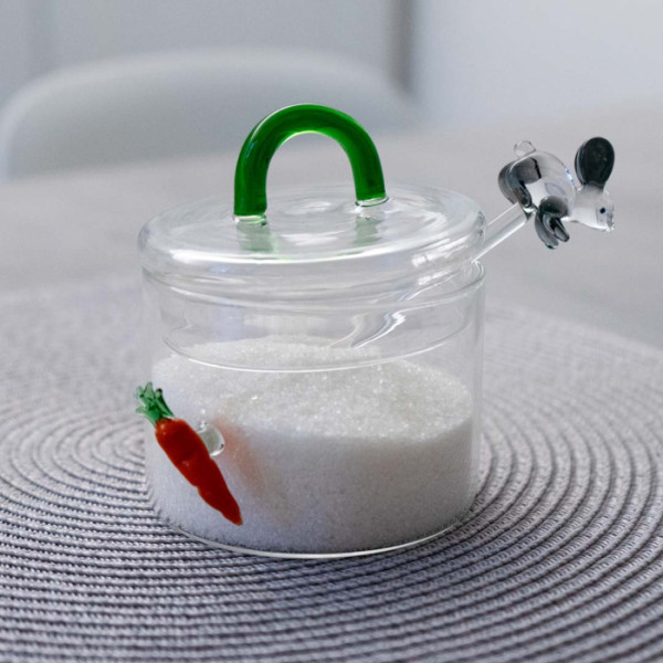 Zuckerdose mit Löffel