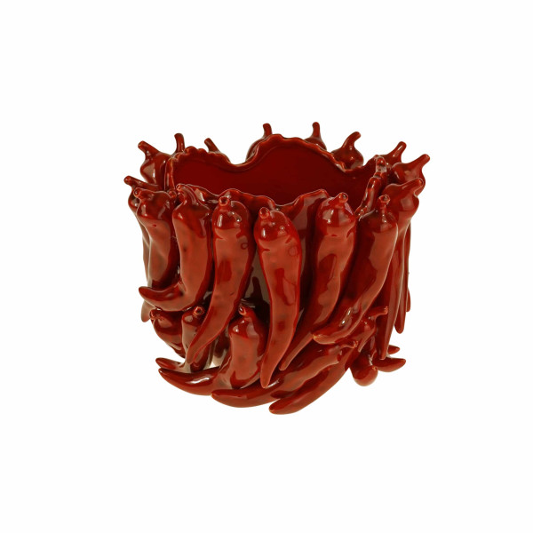 Vase Chili bordeauxrot
